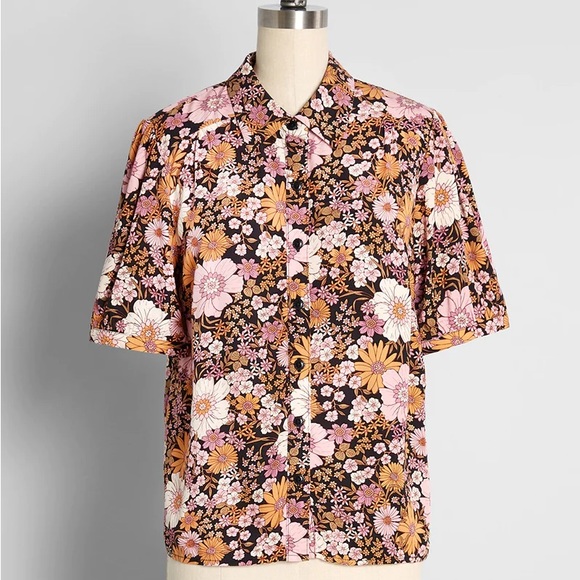 Modcloth Tops - ModCloth x Princess Highway Floral Harvest Blouse